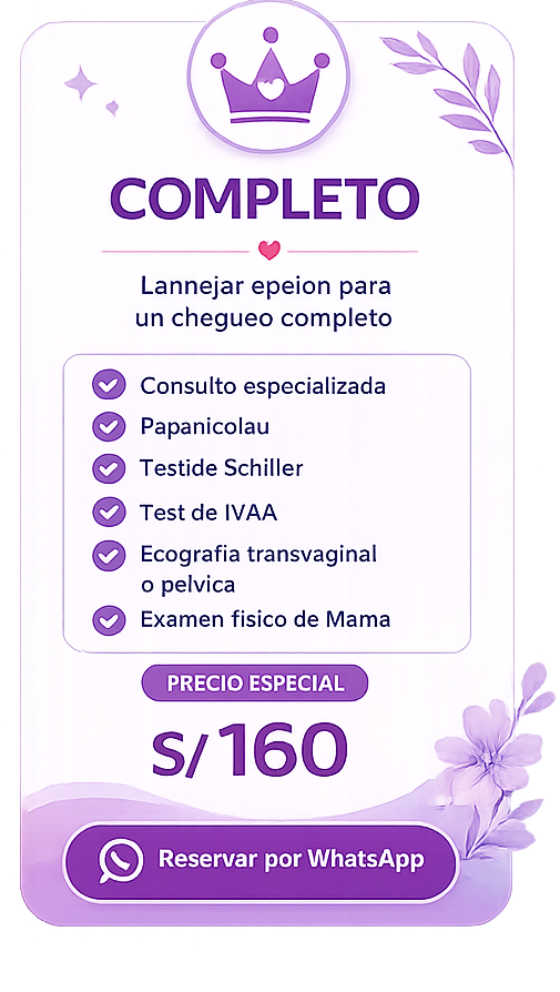 paquete completo ginecológico