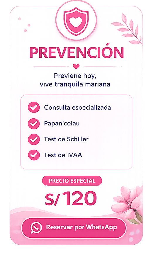 paquete preventivo ginecológico